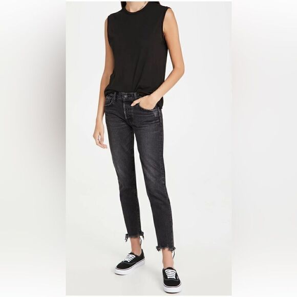 NWT MOUSSY VINTAGE Staley Tapered Jeans in Black - Picture 4 of 14